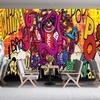 3d Large Cartoon Graffiti Mural Creative Graffiti Wall Mural Bedroom Living Room Wall Paper Home Decor