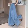 Women's Mid Rise Wide Leg Jeans Loose Fit Denim Pants Casual Long Trousers For Spring Daily Wear