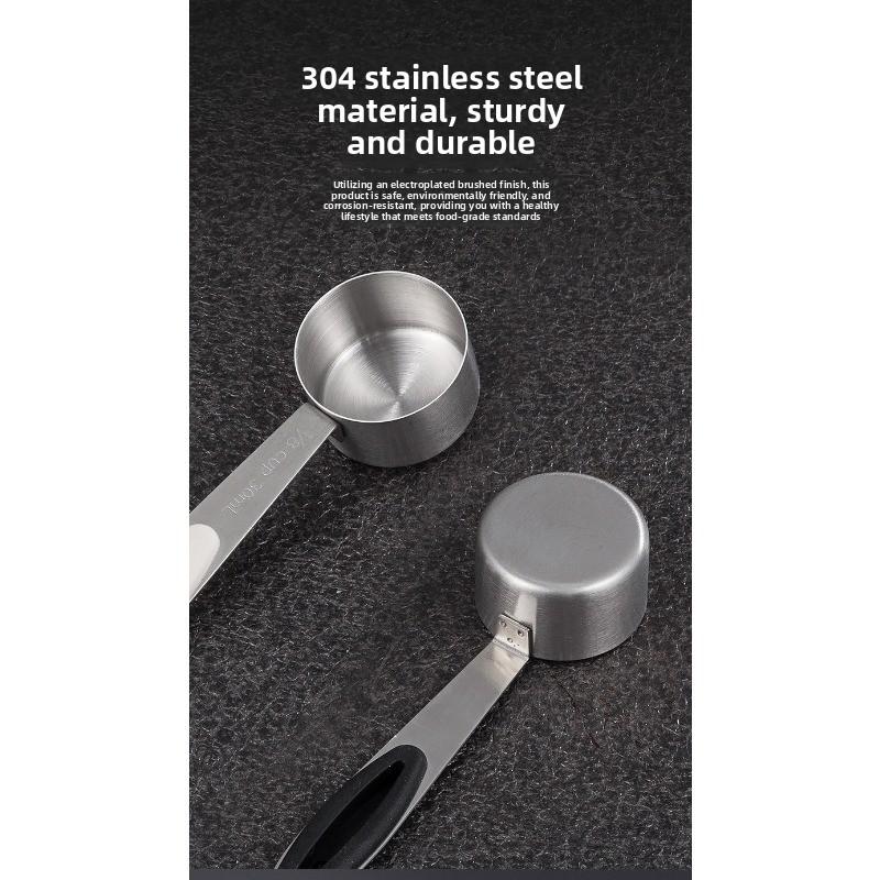 Stainless Steel Coffee Spoon Powder Measuring Spoon Milk Powder Long-handled Coffee Bean Measuring Spoon Milk Tea Powder Spoon