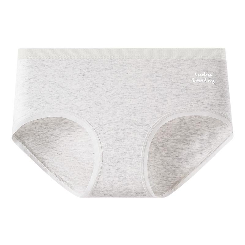 Plus Size Women's Spring and Summer Cotton Anti Bacterial Extended Mid Waist Briefs