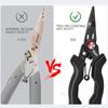 Stainless Steel Luya Pliers Multi-Functional Fish Control Device Anti-Rust Teflon Coating Small Mouth Fishing Pliers Cutting Lin