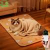 Waterproof Pet Electric Blanket Anti-scratch Warm Electric Heating Dog Bed Cartoon Pattern Thermostat Control Pet Heating Pad