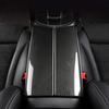 Carbon Fiber Armrest Box Protective Pad For Mercedes-Benz W205 W177 15-25 Central Console Cushion Cover Stickers Car Accessories