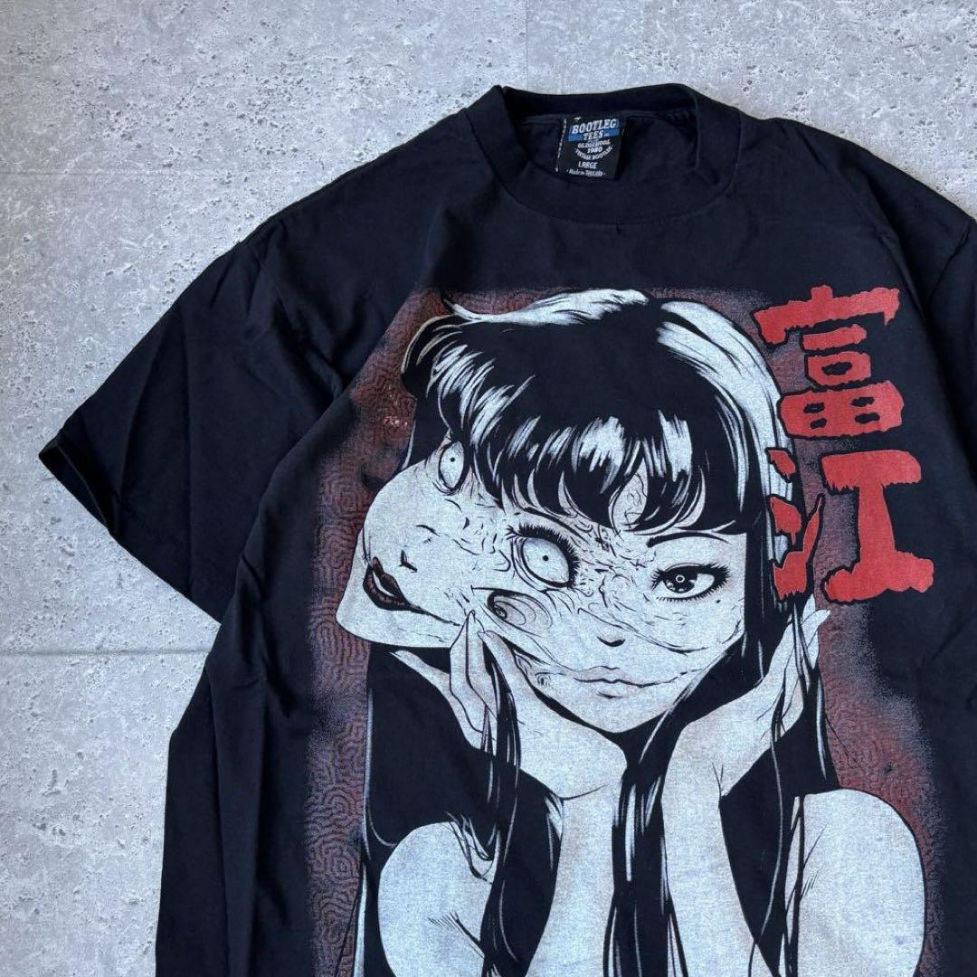 

[Б/У] Футболка Junji Ito Tomie Subculture Horror, Размер L, Черная, Короткий рукав, Аниме