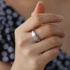 Lemegeton Alchemy Symbol Rotating Ring Earth Air Water Fire Stainless Steel Ring Vintage Jewelry Men's and Women's Party Gift
