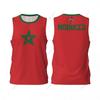 Morocco Flag Men Basketball Sports Running Fitness Multifunction Sleeveless Tshirt Exclusive Custom Name Nunber