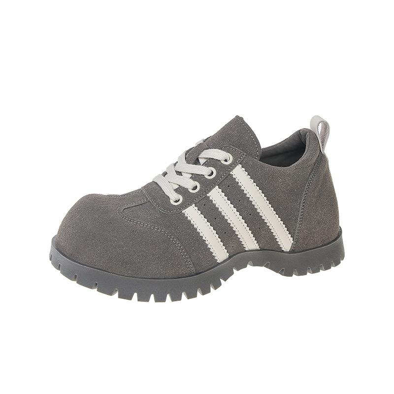 Suede flat-bottomed German training shoes women's 2025 new spring women's shoes popular versatile Forrest Gump shoes sports and leisure board shoes