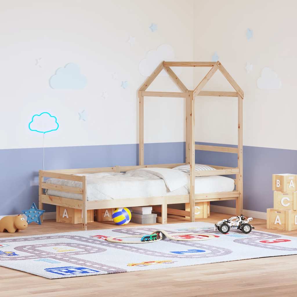 Vidaxl Daszek Do Łóżka Dziecięcego, 118X70X176,5, Lite Drewno Sosnowe