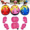 Adjustable Child Safety Protective Set Bicycle Helmet Knee Elbow Pads Balance Bike Guards for Kids Cycling Roller Skating Sports
