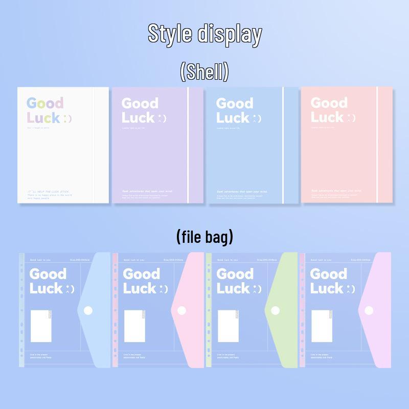 A4 Loose-Leaf File Bag for Documents and Test Papers