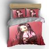 Anime Girl Pink Bedding Set 3-Piece Design Bedding set (1 duvet cover, 2 pillowcases, duvet not included)
