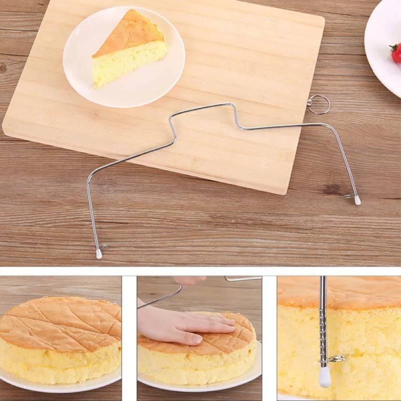 Cake Slicer Bread Cutter Wire Line Cutting Kitchen Decor Baking Leveller Tool
