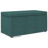 Stool Dark Green 81 X 41 X 40 Cm Fabric and Plywood