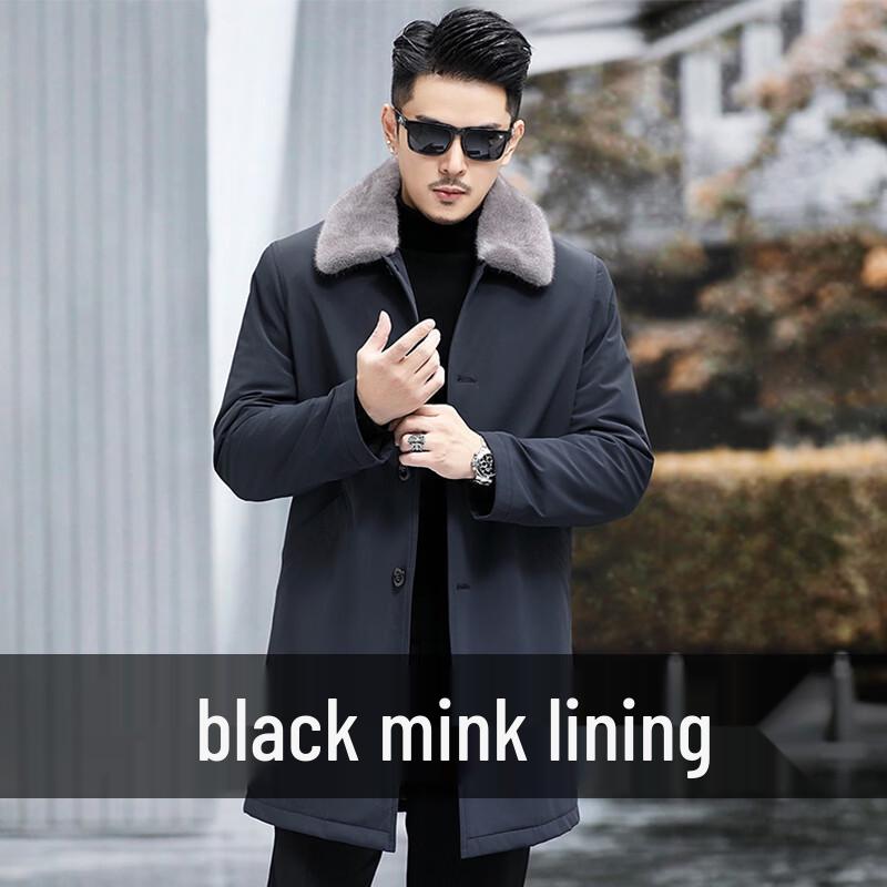 

KAISER Men s Mid-Length Parka with Mink Fur Liner L