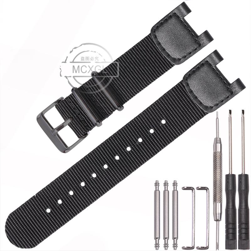 24 мм Премиум Нейлоновый Ремешок Для Casio SGW-100 PAS-400B GW-3000B GW-3500B Мужские Спортивные Часы Аксессуары Ремешок для Часов Браслет SGW-100
