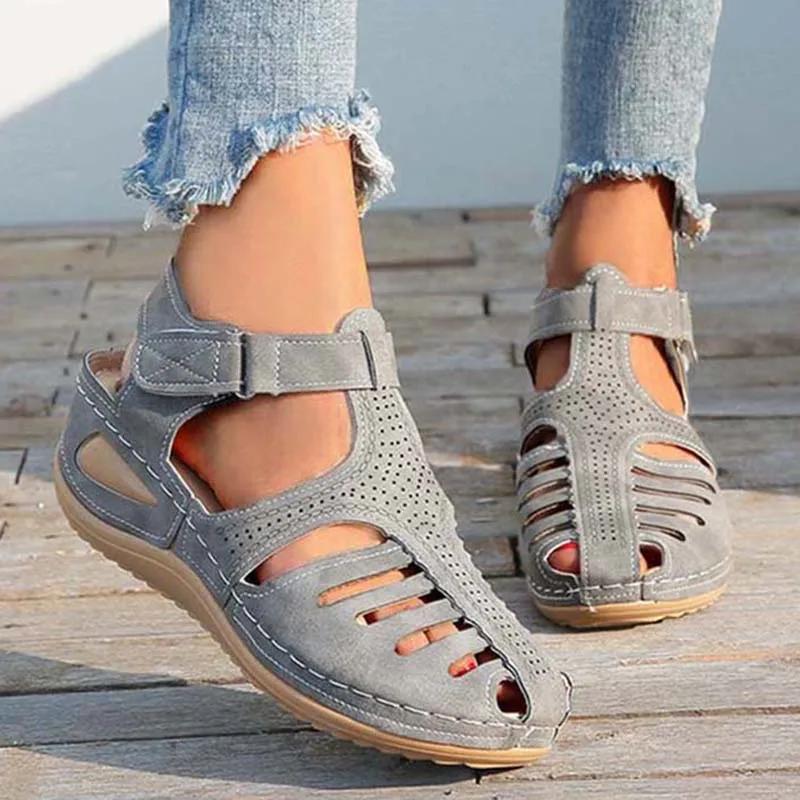 Shoes Women Sandals Summer Non-Slip Walking Shoes Comfortable Women Shoe Wedge Sandals Woman Party Women Sandal Footwear Female
