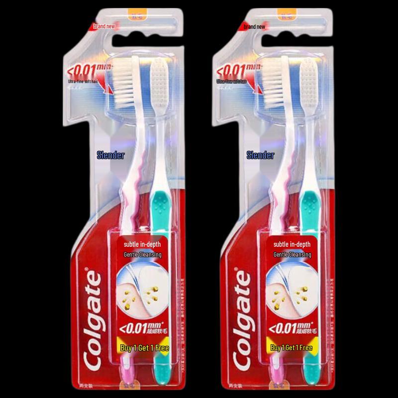 Colgate Slim Soft Toothbrush Family Pack (2 Sets)