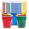 100/200pcs Vibrant MutiColor Plastic Cups Multi Color Cups for Hot and Cold Beverages - Perfect for Parties, Weddings, Graduation and Family Gathering