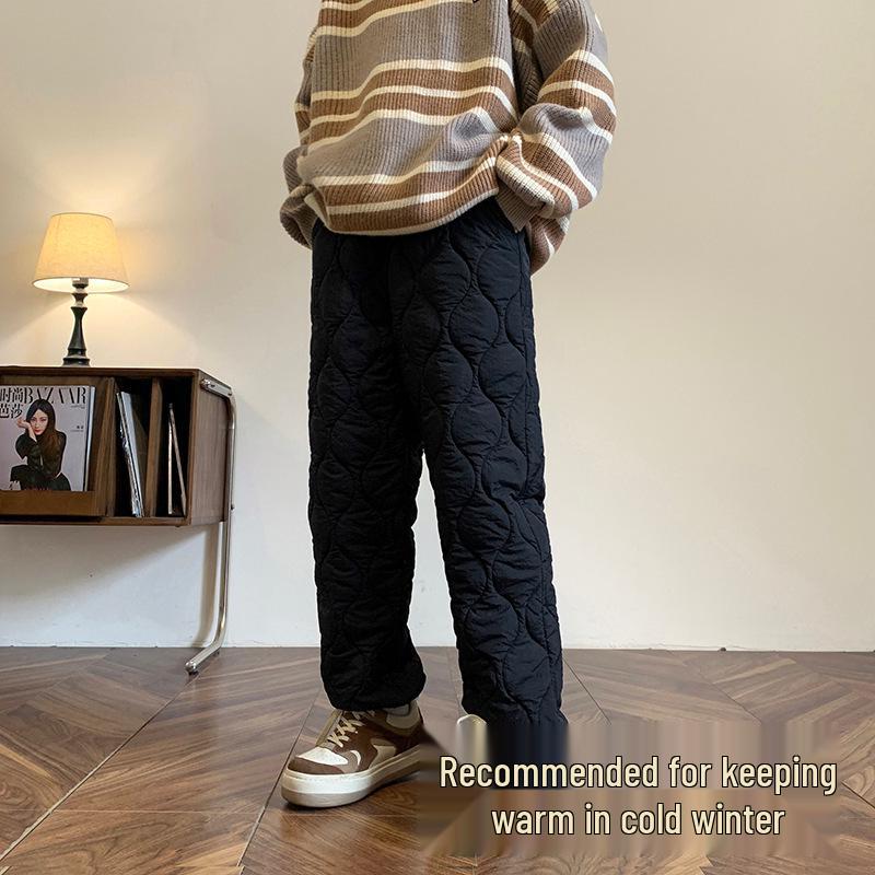 Women's Quilted Cotton Down Pants - Winter Sports Sweatpants, Windproof, Slim Fit, Warm & Cold-Resistant To -40°C