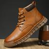Fashion Brand Autumn and Winter Men New Fashionable and Casual High Top Boots Luxurious Men Lace Up Comfortable Soft Soled Cotton Boots