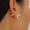 A Pair of Personalized Male Zodiac Pegasus Earrings, Trendy Women's Cute Pegasus Ear Studs, Fashionable Punk Jewelry Gifts