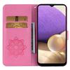 For Samsung Galaxy A35 5G Wallet Case Leather Phone Cover Owl Flower Imprinted