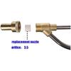 Replacement Nozzle 2 Pairs Durable Wear-Resistant for Graffiti Paint High Pressure Sandblasting Wet Water Parts