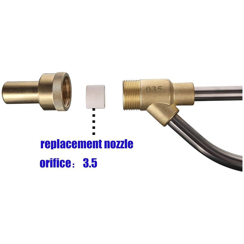 Replacement Nozzle 2 Pairs Durable Wear-Resistant for Graffiti Paint High Pressure Sandblasting Wet Water Parts