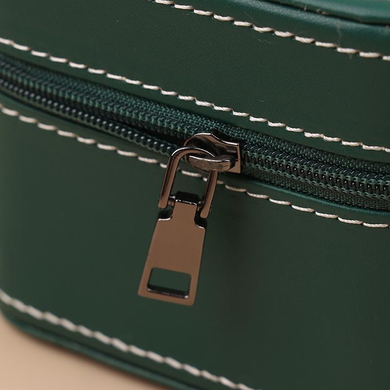 (JJ)1 Stück 2025 Neue PU Leder Auto Linie Uhrenbox Business Taschenuhr Tragbare Reißverschluss Mode Accessoire Verpackungs Aufbewahrungsbox