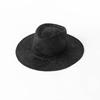 Spring and Summer New Fashionable Simple Light Body Dyed Sisal Wide Brim Jazz Straw Hat Outdoor Shopping Sunshade Sunscreen Hat