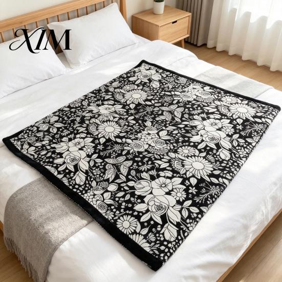 Soft Polyester Blanket for Painting DIY Coloring with 24 Markers, Color Your Own Blanket, 59" X Unique Birthday Gift Kids 45" Cozy Throw Sofa,