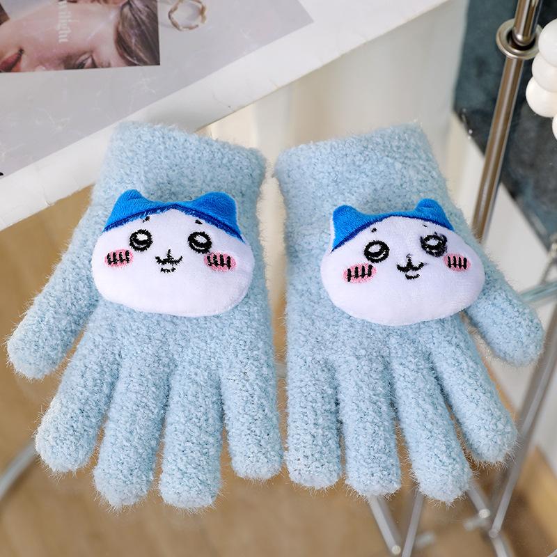 Kinderhandschuhe Winter Mädchen warm Fleece Cartoon Kinder Jungen Winter Frostschutz Fünffingerhandschuhe YA