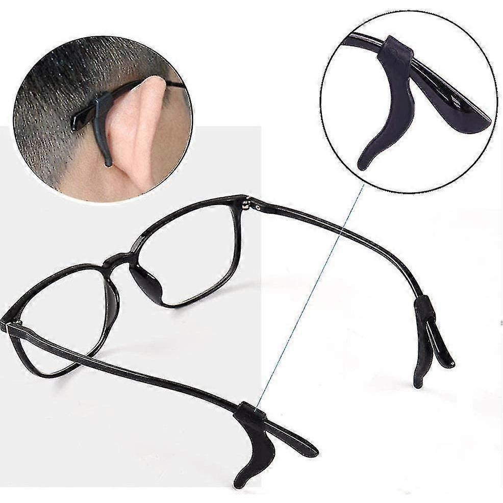 Eyeglass Ear Grip, Anti - Slip Comfortable Silicone Elastic Eyeglasses Retainers For Sunglasses Reading Glasses Eyewear, Sport Eyeglass Strap, 10 Pair