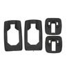 4Pcs Door Handle Seal Set Front Rear Left Right Rubber Black Easy To Install for III 3 Car