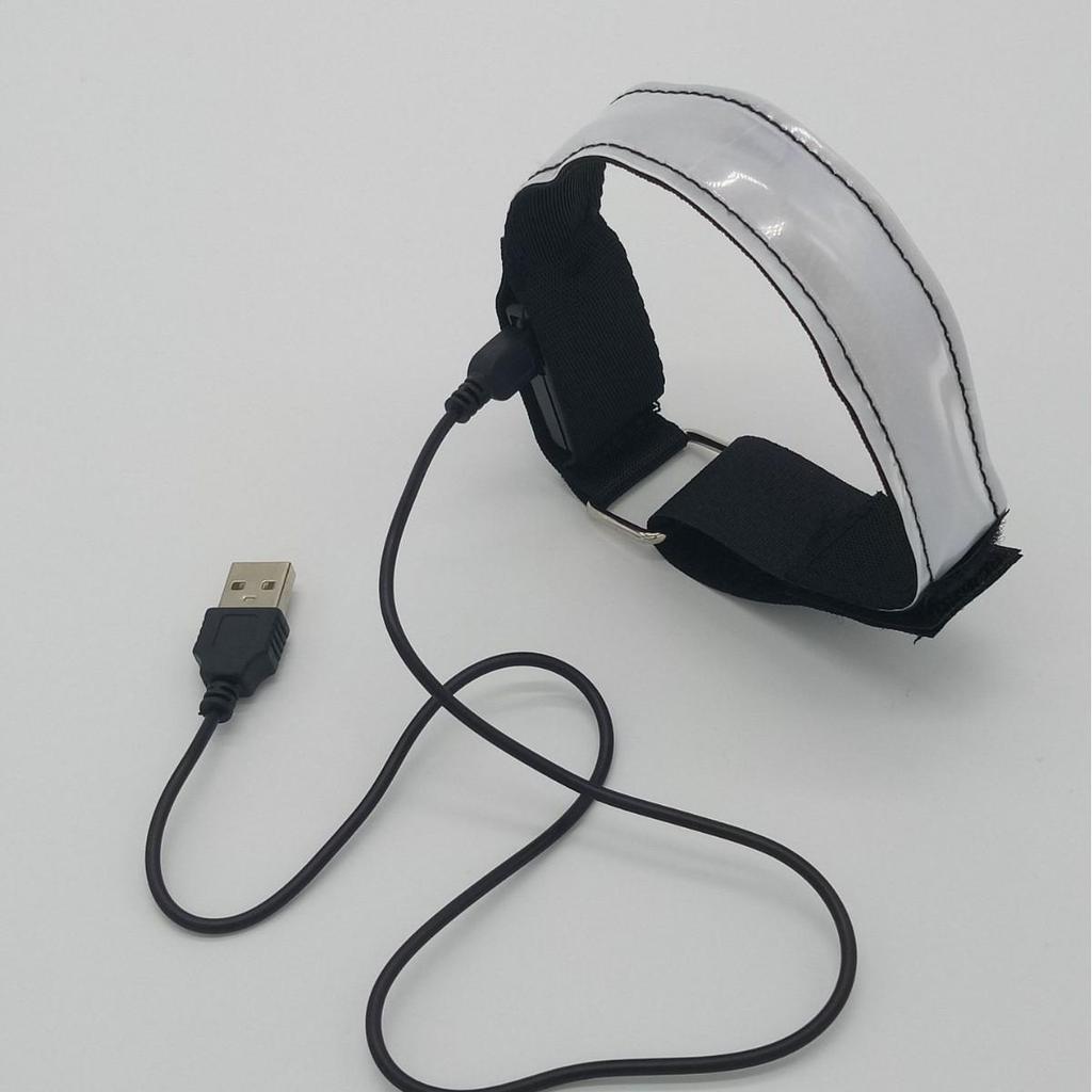 LED Illuminated Armbands & Reflective Wristbands for Night Running and Outdoor Sports