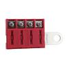 4 Circuit Fuses Box Set with Waterproof Cover Corrosions Resistant Fuses Block Electrical Part for Car Truck & Marine Use