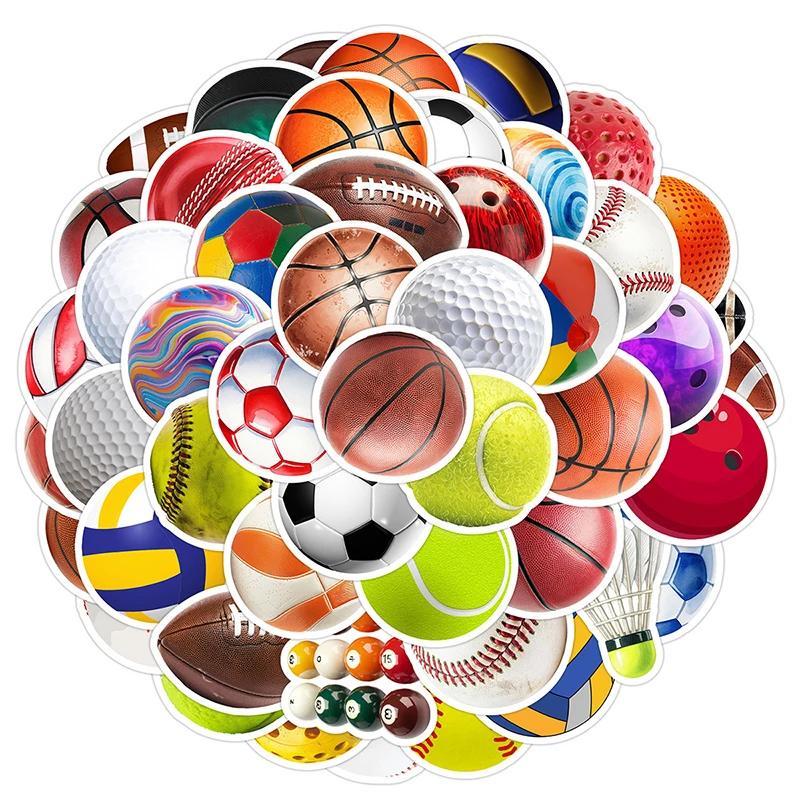 High-Standard-Quality 50Pcs High-Quality Mixed High-Quality Sports High-Quality Stickers Collection Kit - High-Quality Basketball High-Quality