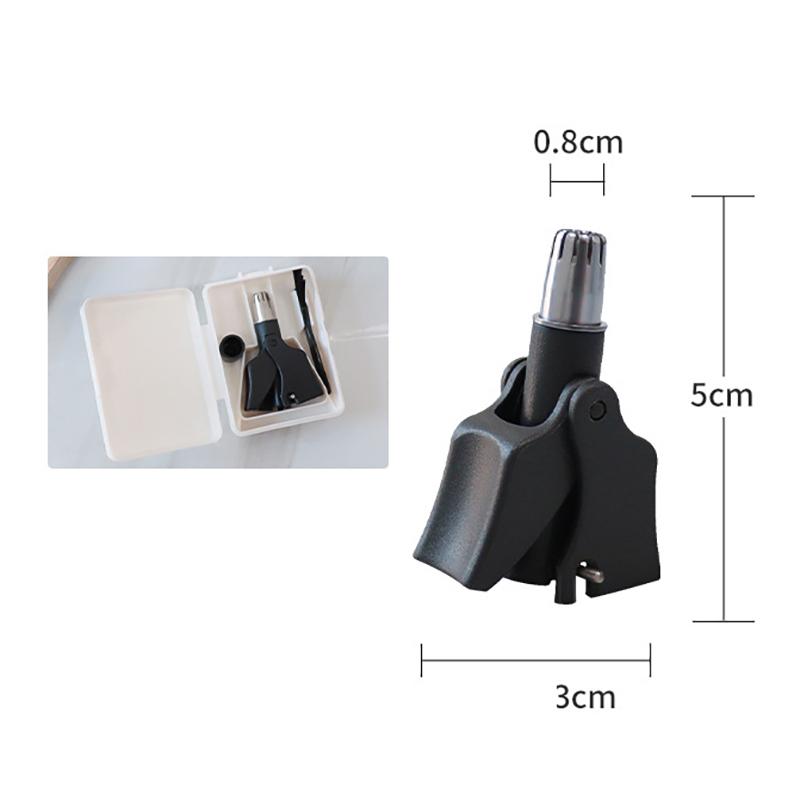 

Триммер для волос в носу для мужчин, очиститель для ушей, ручная механическая бритва из нержавеющей стали, моющаяся бритва высокого качества, инструменты для удаления волос чёрный