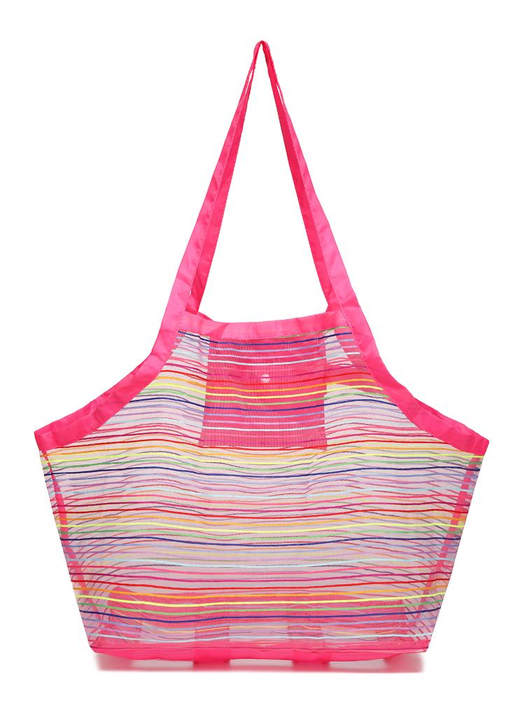 Kids' Extra Large Colorful Mesh Beach Toy Bag