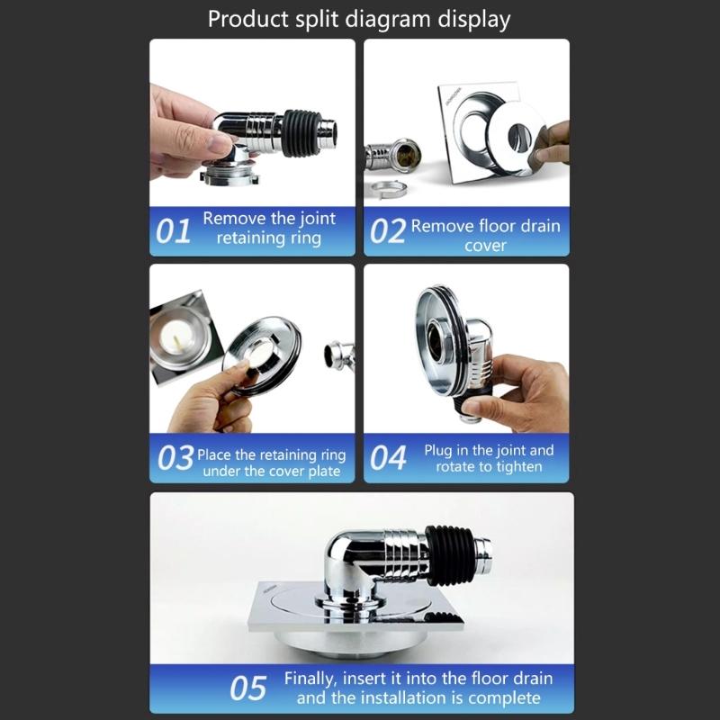 Practical Sturdy Stainless Steel Floor Drain Set with Strong Filtration Bathroom Accessory for Household Daily Use