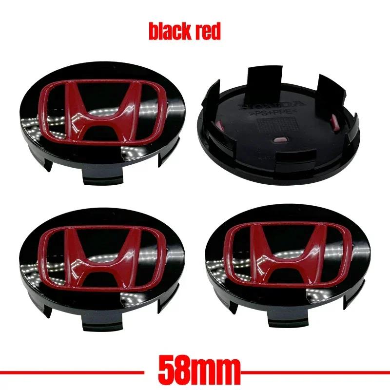 4pcs/set Car Styling Wheel Center Cap Hub Covers Badge Accessories For Honda Civic Fit Jazz Accord Pilot CRV Passport City XRV