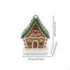 Gingerbread House Miniature Holiday Cottage Festive Tabletop Decor for Decorators, Collectors,