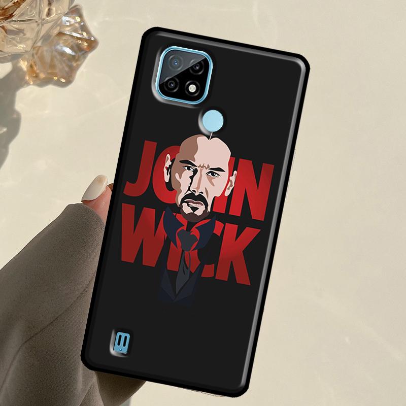 John Wick For Realme C67 C75 C61 C55 C53 C51 C21Y C25S GT 6 6T 5 GT7 Pro 10 11 12 13 14 Pro Plus Case
