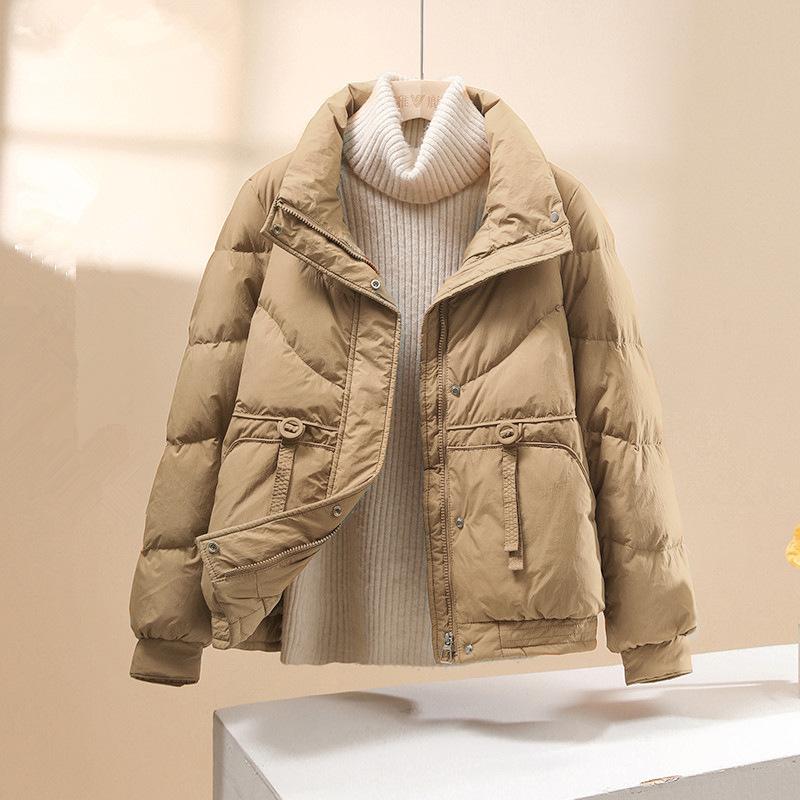 25 New Styles, Down and Cotton Jacket, Women, Winter Thick, Stand Up Collar, Casual Cotton Jacket, Loose, Cotton Coat Jacket, Simple Design
