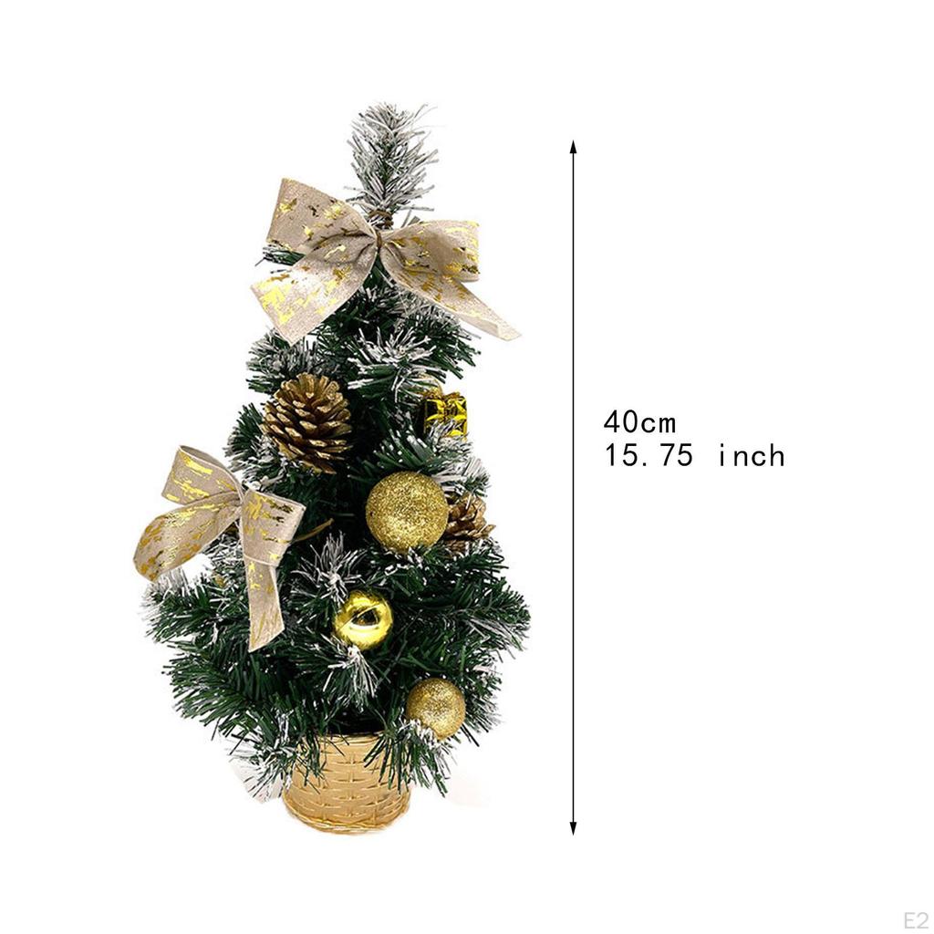 Artificial Xmas Tree for Tabletop Fireplace Kitchen Room Window