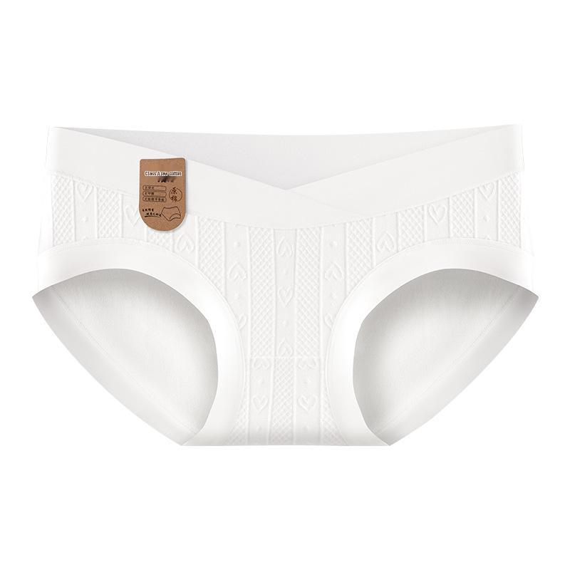 7A Antibacterial Pure Cotton Maternity Underwear – Supportive, Dye-Free for Early to Late Pregnancy