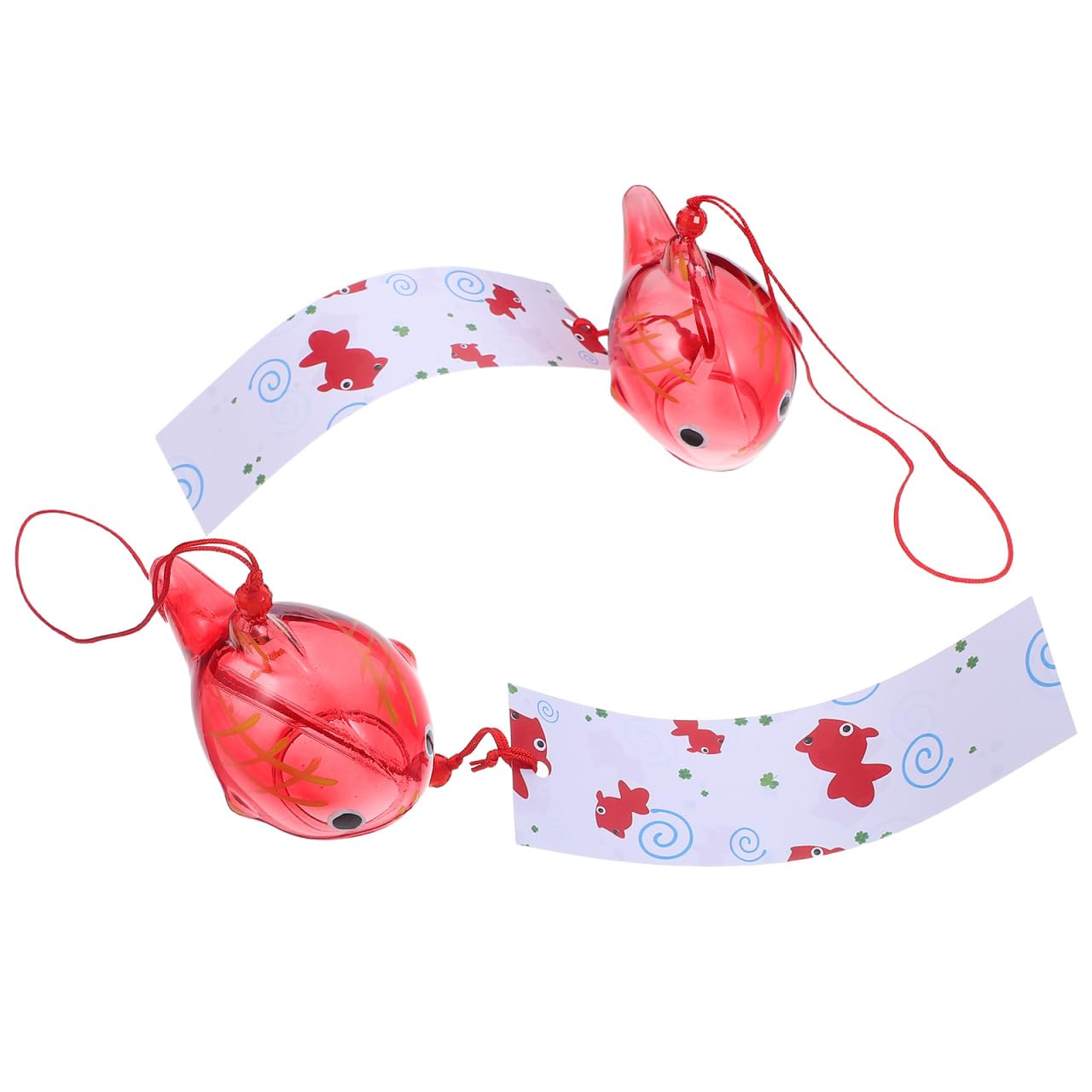 

iplusmile Glass Wind Chime Hanging with Goldfish Outdoor Owl Wind Japanese Garden Wall Stylish Decor for Outdoors and Gardens 2-Piece Design, Decor,