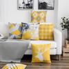 Nordic Yellow Gray Geometric Pillow Cover Home Decorative Pillows Geometry Deer Linen Pillow Case Cushion Cover Cojines Almofada