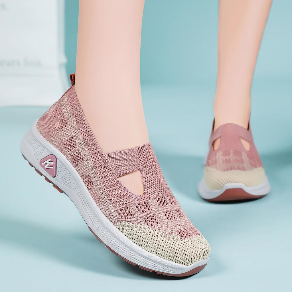 Women's Sports Shoes Hollow Sandals Mesh Casual Shoes Women's Shoes Comfortable Outdoor Sports Shoes Running Shoes