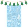 9 Pieces Christmas Window Stickers Double-Sided Static Clings Decorations Santa Claus And Snowflake Decoration For Wall Door